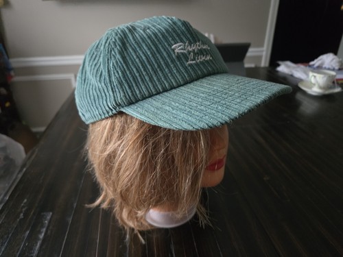 "Rhythm Livin'" Rhythm Green Adjustable Corduroy Vintage Style Hat Cap OSFA - Picture 10 of 17