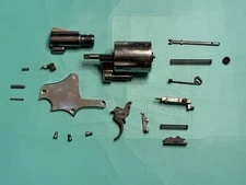 USED SMITH & WESSON 37 PARTS .38 SPL SIDE PLATE TRIGGER BARREL CYLINDER NICKEL