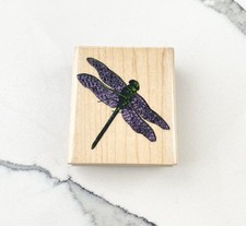 Inkadinkadoo Dragonfly Insect Rubber Wood Stamp