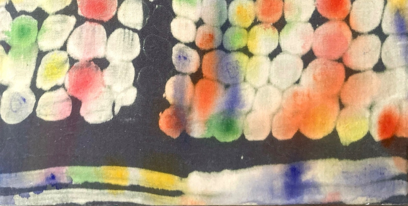 Hammond Hand Painted Colorful Abstract Pattern 9x9 Acrylic on Wood | eBay