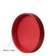 Red Aluminum M54x0.75mm Female Thread Dust Cap Protective Cover for Telescope