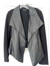 Theory Brigida Rave Lambskin Front Jacket Size Small
