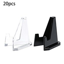 Plastic Coin Display Stand Clear Round Square Case Capsules Holders Easel