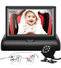 Shynerk Baby YB-403CA Rear Facing Car seat Monitor Mirror 4.3'' HD Night Vision