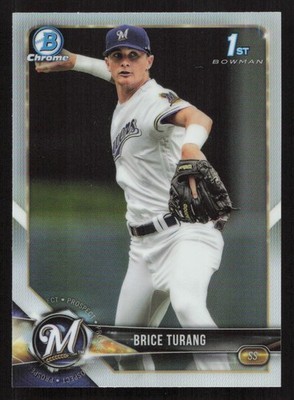 2018 Bowman Draft Brice Turang 1st Chrome Refractor #BDC-11 Card - Quantity!