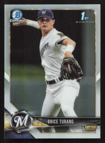 2018 Bowman Draft Brice Turang 1st Chrome Refractor #BDC-11 Card - Quantity!