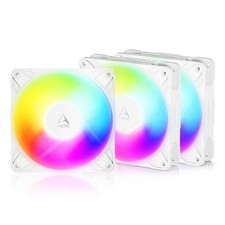 Arctic P12 Pro Reverse A-RGB PWM 120mm 3000RPM 4-Pin Case Fan 3 Pieces White 