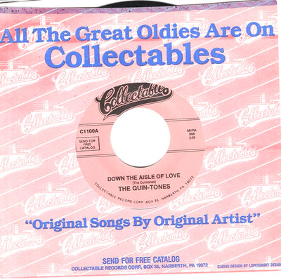 THE QUIN-TONES:       Down The Aisle Of Love / Please Dear .. 45 RPM 10302