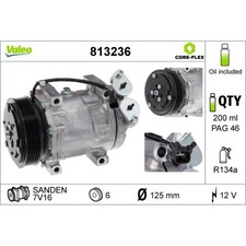 Kompressor Klimaanlage VALEO 813236 für Ford Volvo Focus II Turnier V50