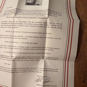 Mike Tyson's Punch-Out Nintendo NES Punchout Original Letter & Manual (writing)