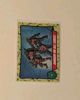Danger On All Sides! 1989 Teenage Mutant Ninja Turtles Series 1 Topps 77