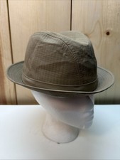 Vintage Stetson Pork Pie Hat Size Medium 7-7 1/8 Brown/Tan Bin BR