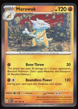 Scarlet & Violet 151 Marowak 105/165 Pokemon raro quasi nuovo