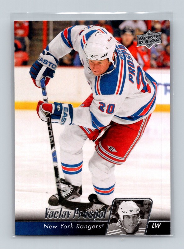 #381 Vaclav Prospal, New York Rangers 2010-11 Upper Deck Base