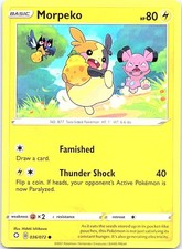Morpeko Shining Fates 036/072 Common Pokemon Near Mint Pokemon Card