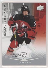 2021 Upper Deck Team Canada Juniors Jersey Guillaume Richard #37 9b4