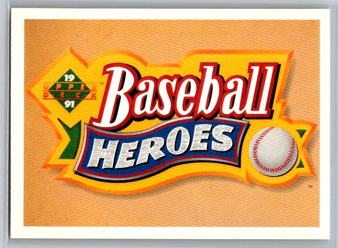 Header Card #NNO 1991 Upper Deck Baseball Heroes: Nolan Ryan