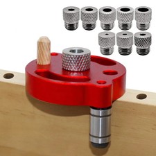 Dowel Jig Tool 3-10mm Drill Guide Locator Aluminum Alloy Self Center Woodworking