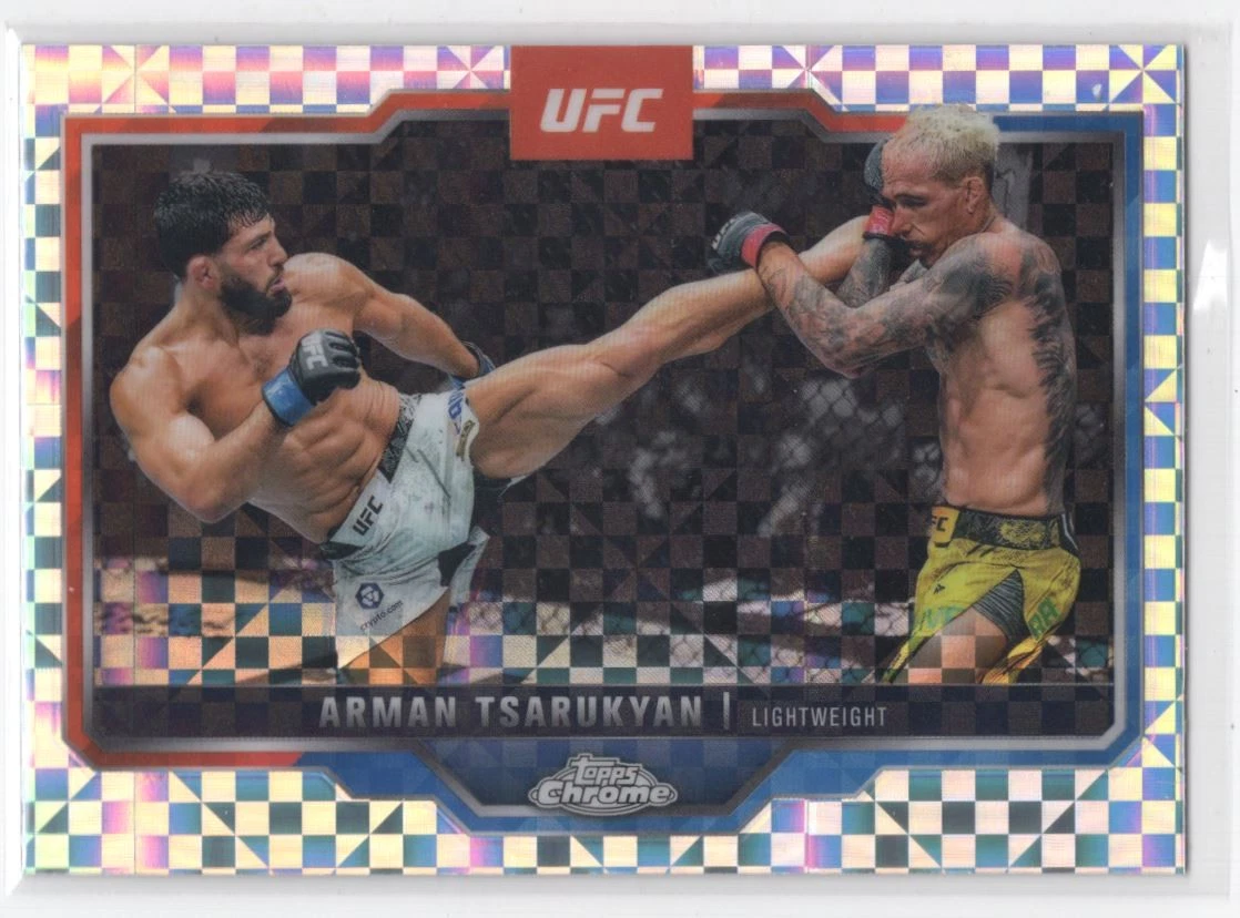 #94 2025 Topps Chrome UFC X-Fractor Arman Tsarukyan
