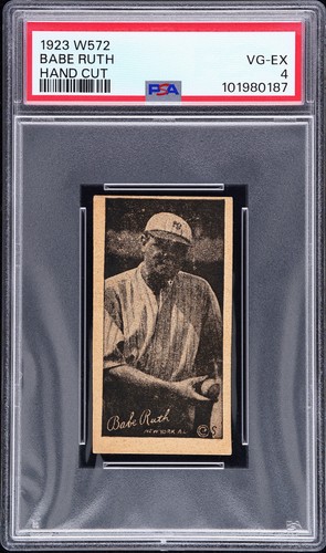 1923 W572 HAND CUT BABE RUTH PSA 4