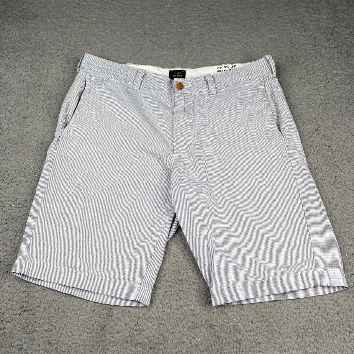 Short Chino Homme J.Crew – Bleu – Taille 32 – Coton Stretch – 9 Pouces