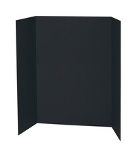 Pacon Presentation Board, Single Wall, 48" x 36", Black