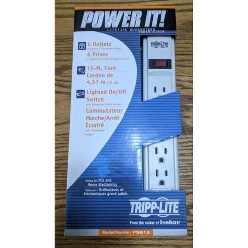 Eaton PS615 EATON TRIPP LITE SERIES POWER IT 6-OUTLET POWER STRIP, 15 FT. (4.57