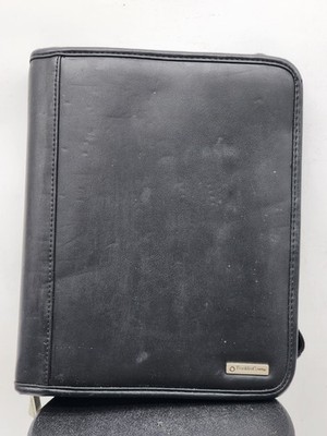 Franklin Covey CLASSIC 7 Ring 8 x 10  Binder  Zip Around Black