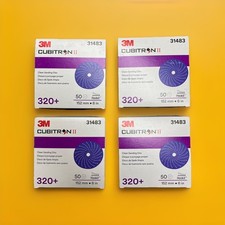 4 Boxes 3m 31483 Cubitron Ii Hookit Sanding Abrasive Disc 6 320 Grit 50 Pc 4 Boxes 3m 31483 Cubitron Ii Hookit Sanding Abrasive Disc 6 320 Grit 50 Pc