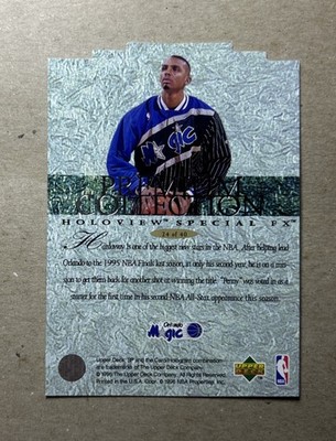 1995-96 UD SP Basketball Holoview Special FX Anfernee Hardaway Die
