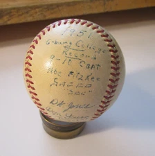 1951 Gettysburg College Team Signed Baseball