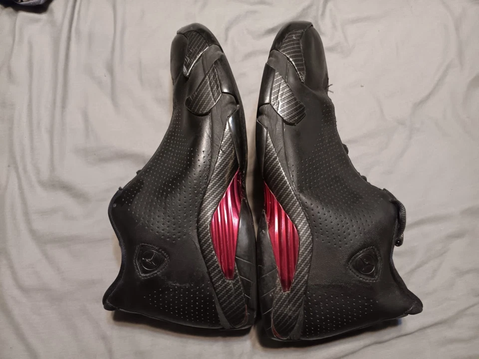 Air Jordan 14 ретро SE черный Ferrari антрацит 12 мужской подержанный заказ читать - Изображение 3 из 4