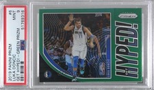 2019-20 Panini Prizm Get Hyped! Green Luka Doncic Dončić #6 PSA 9 MINT 3u4