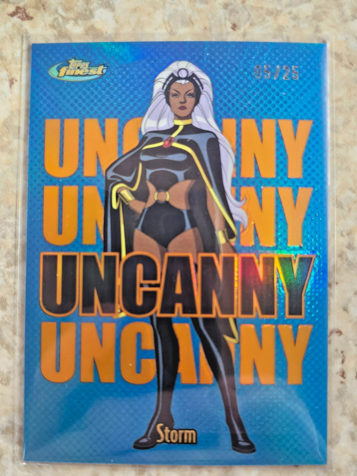 MINT 2025 Topps Finest X-Men '97 -  Storm - Uncanny Orange /25