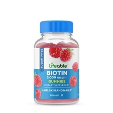 Sugar Free Biotin 5000 mcg - 60 Gummies (30 Servings)