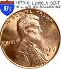 1979-D Lincoln Memorial Cent — photo from another recent sale