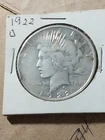 1922 D Silver Peace Dollar 90% Silver Circulated