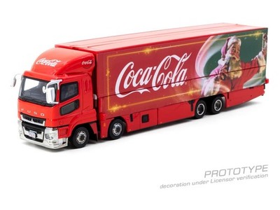 Tarmac Works Mitsubishi Fuso Super Great Coca-Cola Santa Truck