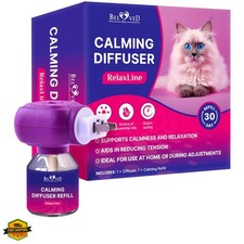 Cat Calming Diffuser Pet Anti Anxiety Products - Feline Calm Pheromones Plu...