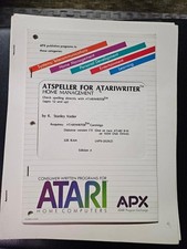 ATSPELLER FOR ATARIWRITER Manual