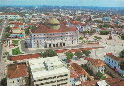 Manaus Amazonas Brazil Theatro Amazonas Fliegeraufnahme