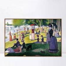 Framed Art A Sunday Afternoon on the Island of La Grande Jatte by Georges Seurat