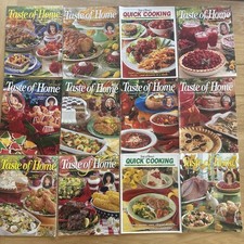 Taste Of Home Magazine Lot of 12 Issues 2000-2002 Vintage Holiday Meals Etc
