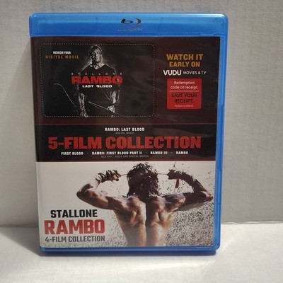 RAMBO: 4-FILM COLLECTION (Blu-Ray, 2019, 4-Disc Set) 
