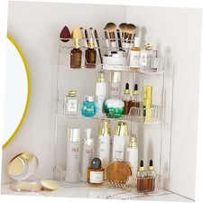 SUNZOS Organizador esquinero de 3 niveles para encimera de ba o, 3 Tier Clear