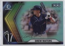 2022 Bowman Chrome Scouts Top 100 Aqua Refractor 79/125 Drew Waters #BTP-17 0q4s