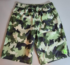 Hurley Boys Hybrid Shorts L 12-13 9.25" Inseam Green Camo NEW NWT