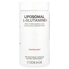 Liposomal L-Glutamine+, 180 Vegetable Capsules (500 mg per Capsule)