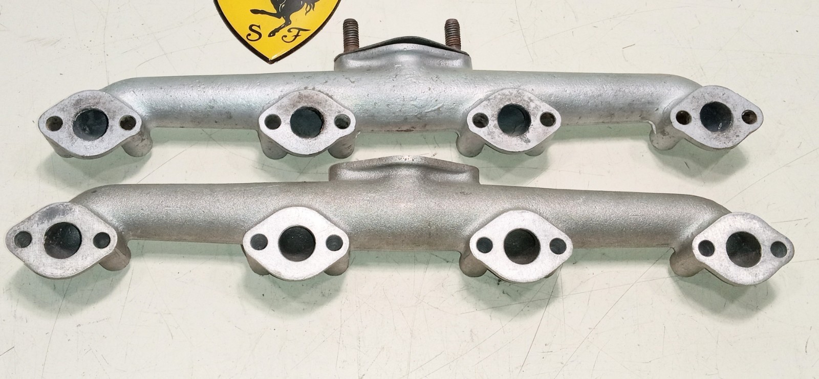 Ferrari 288 Engine Coolant Cylinder Head Output Manifold_308_328_348_138852_Pair