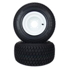  2 Super Turf Tire Assemblies 18x8.50-8 Golf Cart ClubCar EZGO No Lift Required